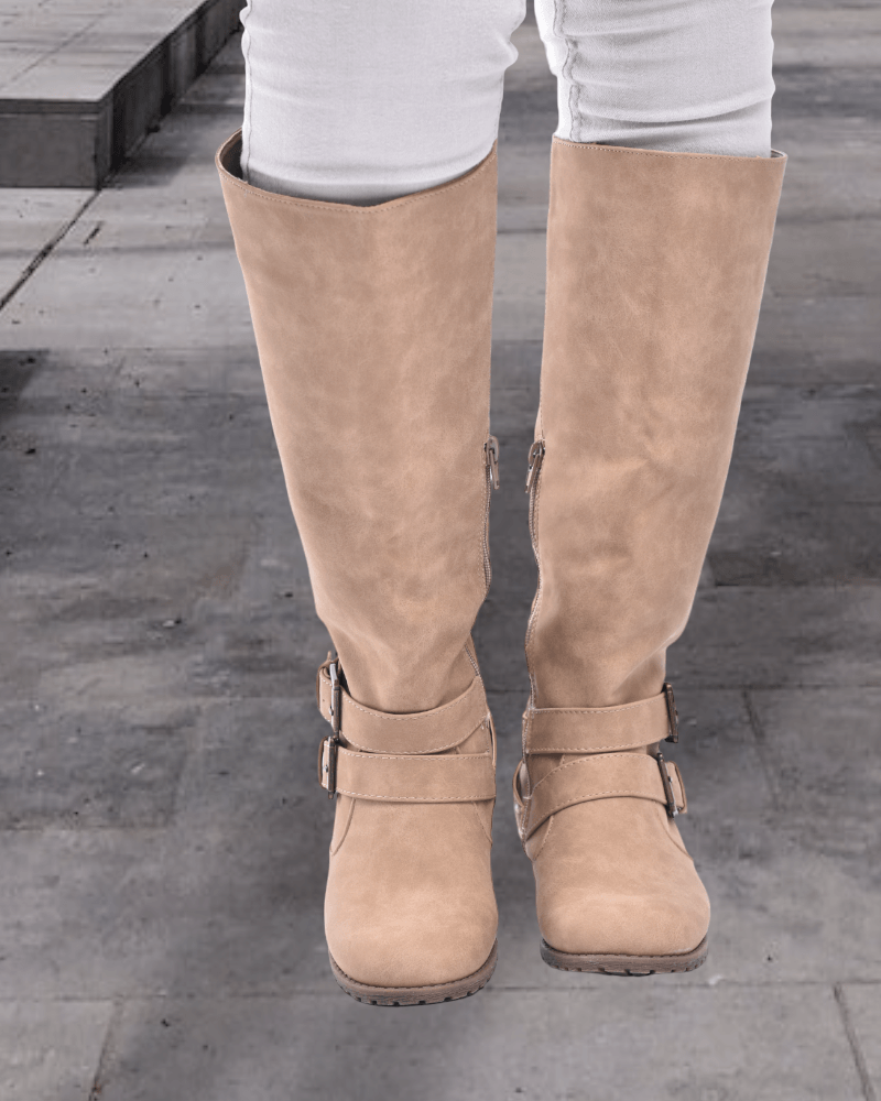 Vivica Taupe Boots - StylePhase SA