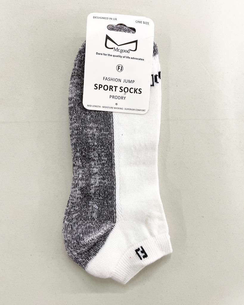 White And Grey Sport Socks - StylePhase SA