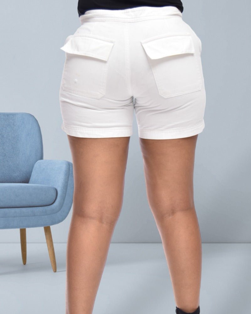 White Twill Shorts - StylePhase SA