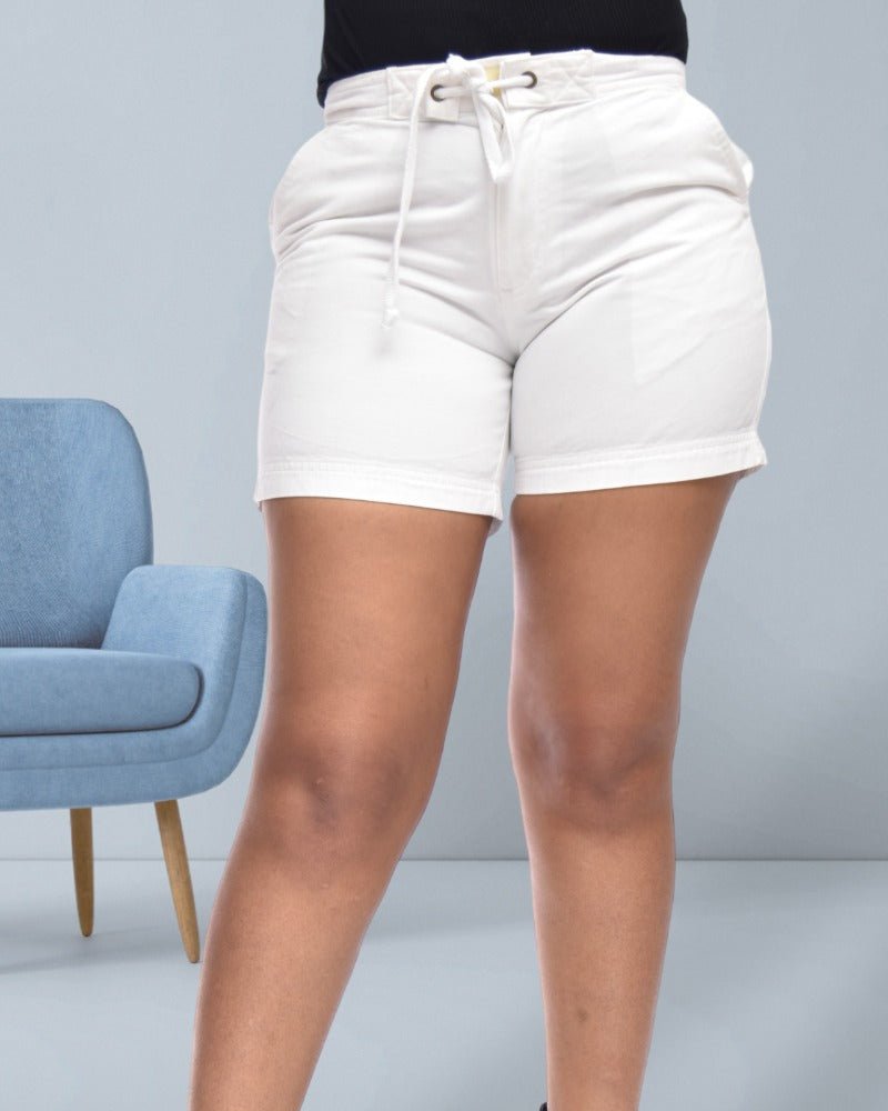 White Twill Shorts - StylePhase SA