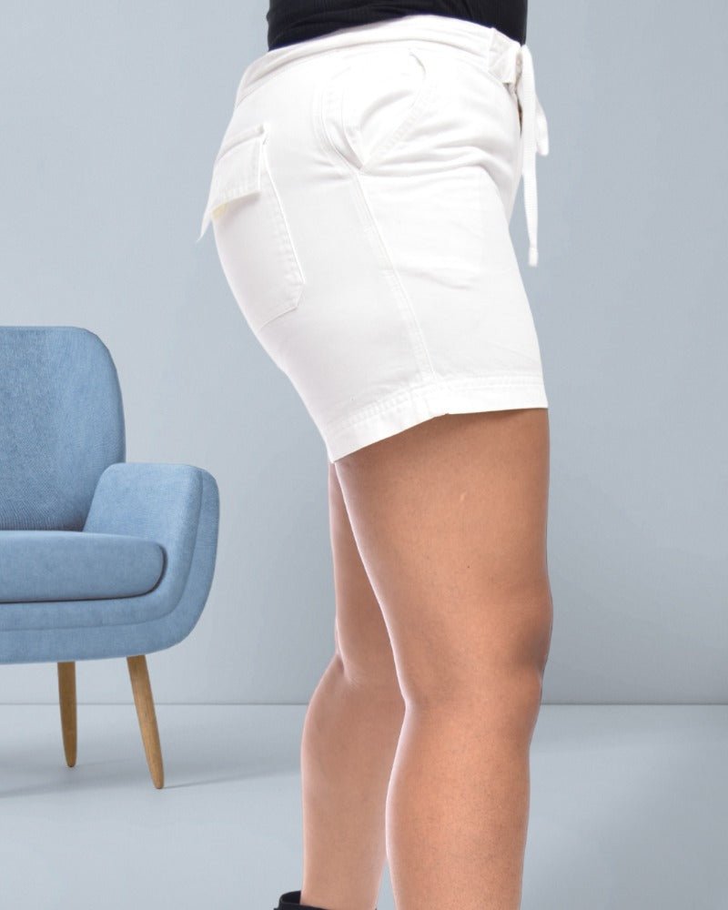 White Twill Shorts - StylePhase SA