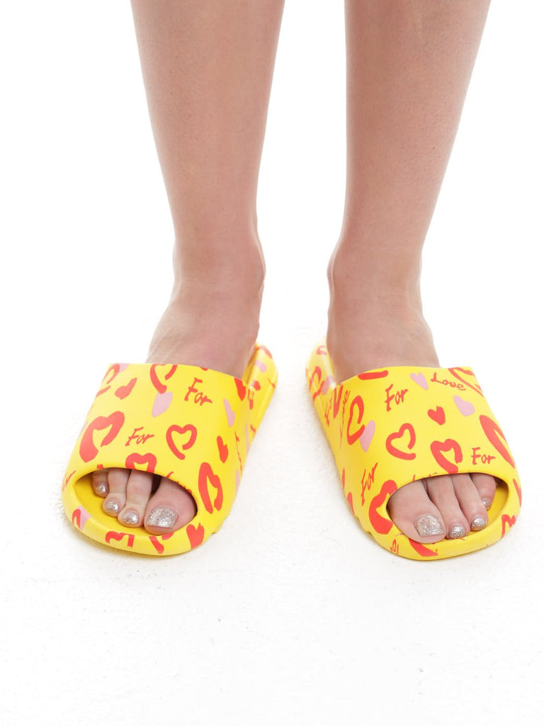 Yellow Fashion Slippers - StylePhase SA